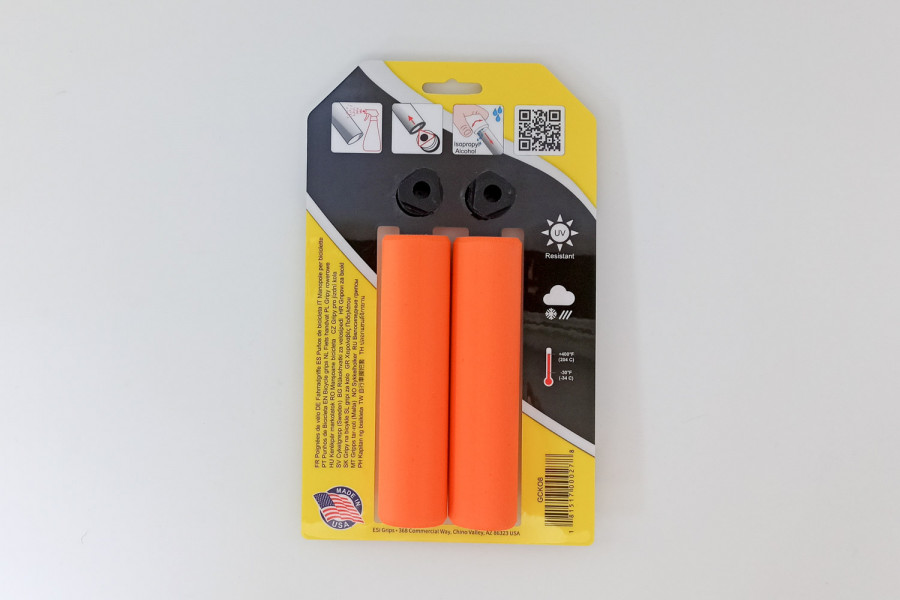 Грипсы ESI grips Chunky, 130 мм, силикон, Orange