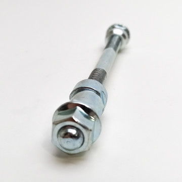 Ось задняя TI-627, 3/8"(~9.5 мм)x175 мм, гайки