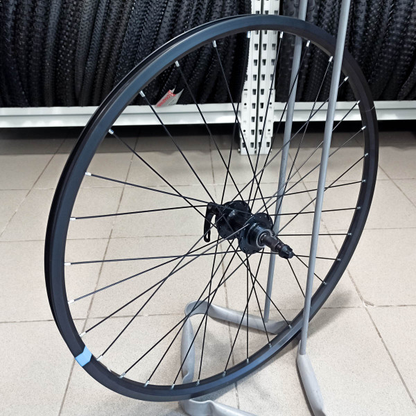 27.5" колесо заднее 10x135 мм QR, диск., под трещотку Citron DH-18 + Wang Zheng WZ-A208RQ, чёрный