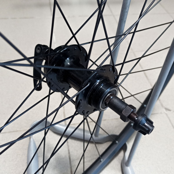 27.5" колесо заднее 10x135 мм QR, диск., под трещотку Citron DH-18 + Wang Zheng WZ-A208RQ, чёрный