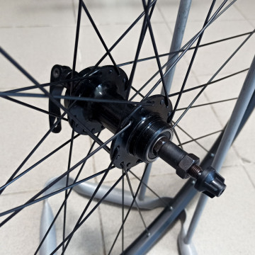 27.5" колесо заднее 10x135 мм QR, диск., под трещотку Citron DH-18 + Wang Zheng WZ-A208RQ, чёрный