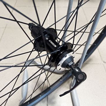 27.5" колесо заднее 10*135 мм QR, диск., под кассету Citron DH-18 + SunRun RH-M01, чёрный