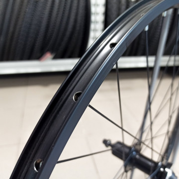 27.5" колесо заднее 10*135 мм QR, диск., под кассету Citron DH-18 + SunRun RH-M01, чёрный
