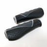 Грипсы Velo VLG-709AD3, 131 мм, эргономичные, kraton, черный/серый