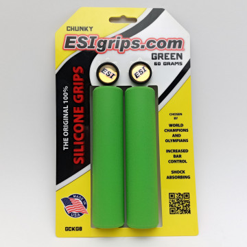Грипсы ESI grips Chunky, 130 мм, силикон, Green