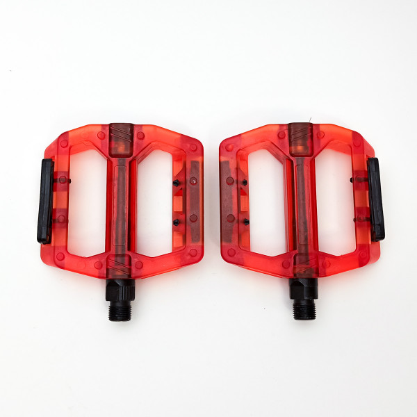 Педали платформенные Feimin FP-801, поликарбонат, красный
