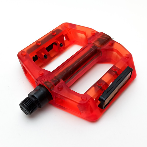Педали платформенные Feimin FP-801, поликарбонат, красный