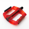 Педали платформенные Feimin FP-801, поликарбонат, красный