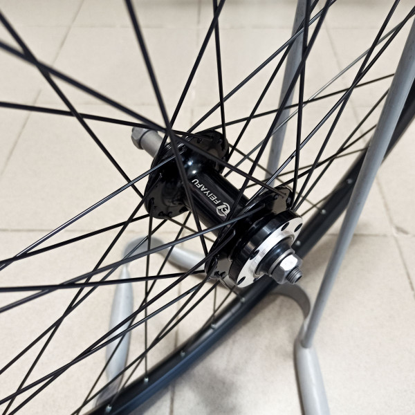 26" колесо заднее 10*135 мм QR, диск., под трещотку Krypton + Feiyafu, чёрный