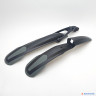 Крылья комплект S-WORDS XH-B218, быстросъем., полипропилен, чёрно-серый
