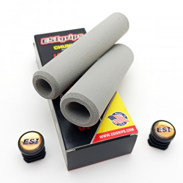 Грипсы ESI grips Chunky, 130 мм, силикон, Gray